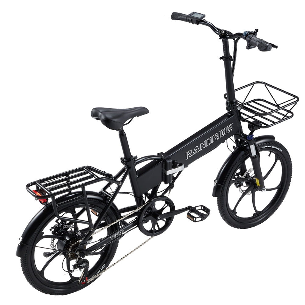 RANDRIDE YA20 20 Inch Folding ebike 12.8A battery with Disc Brake