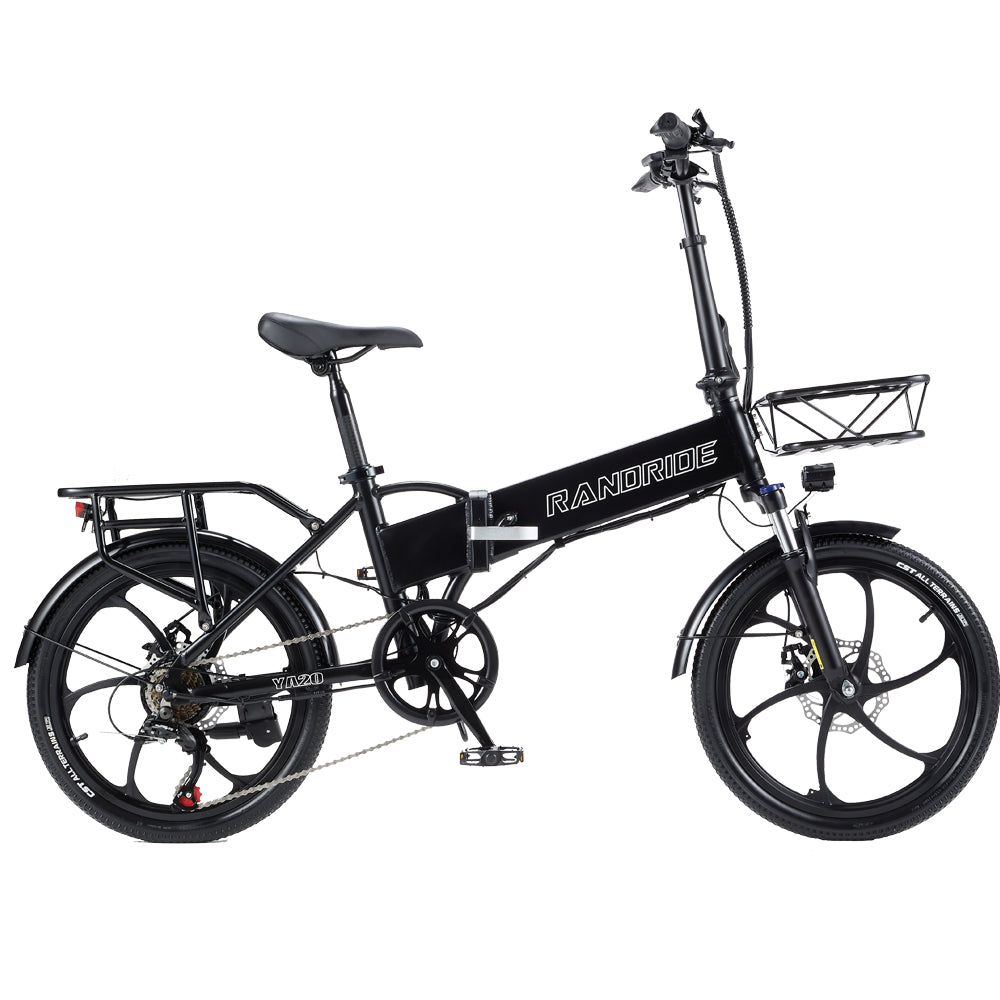 RANDRIDE YA20 20 Inch Folding ebike 12.8A battery with Disc Brake