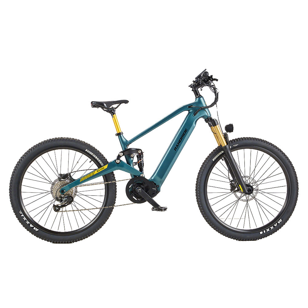 RANDRIDE MX500 Electric Mountain Bike with 500W Bafang Mid-Drive Motor/15Ah Samsung Lithium battery and Adjustable Air Suspension