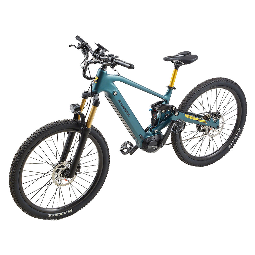 RANDRIDE MX500 Electric Mountain Bike with 500W Bafang Mid-Drive Motor/15Ah Samsung Lithium battery and Adjustable Air Suspension