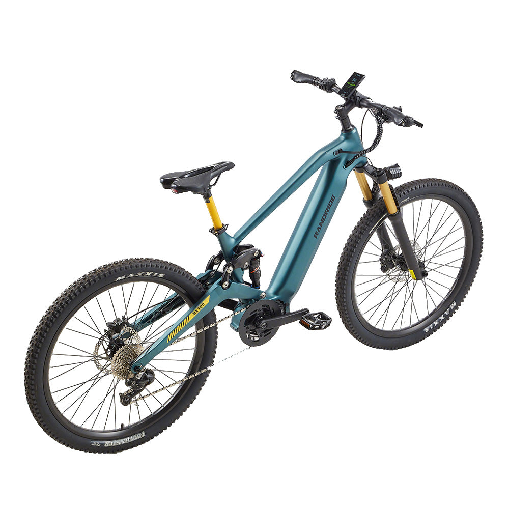 RANDRIDE MX500 Electric Mountain Bike with 500W Bafang Mid-Drive Motor/15Ah Samsung Lithium battery and Adjustable Air Suspension
