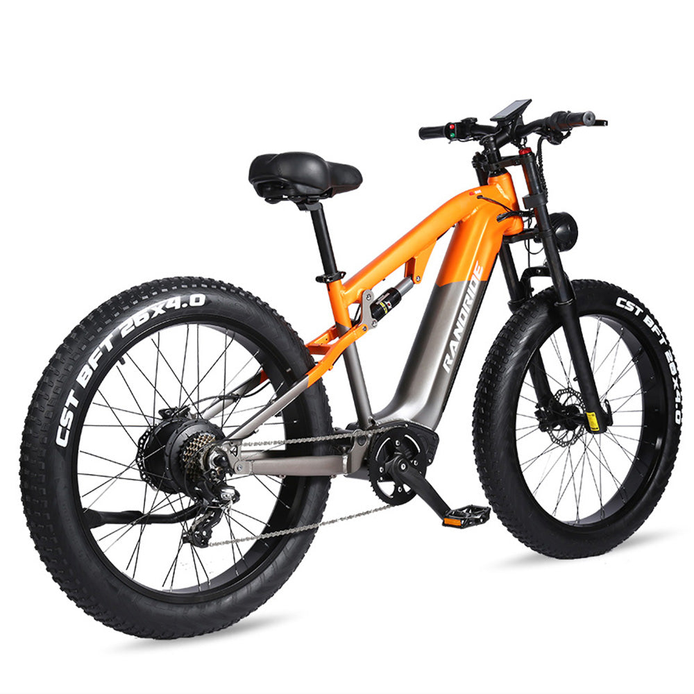 RANDRIDE YX80 Electric Bike 1500W 20Ah Mountain Bike with Hydraulic Brakes and Forks in EU US Stock