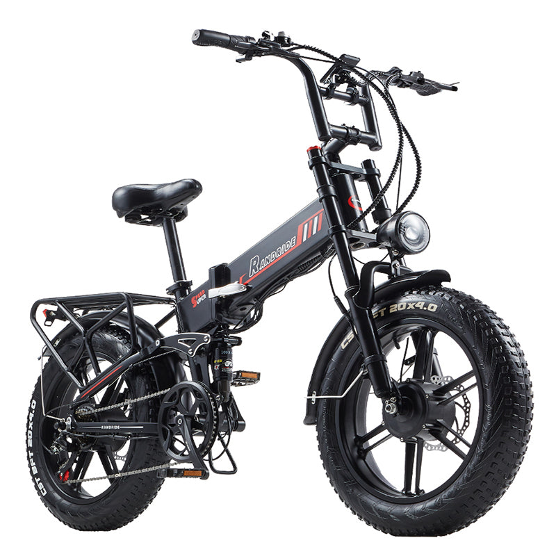 RANDRIDE YX20M PLUS Dual Motors 2000W 20Ah Folding Electric Bike with Hydraulic Brakes