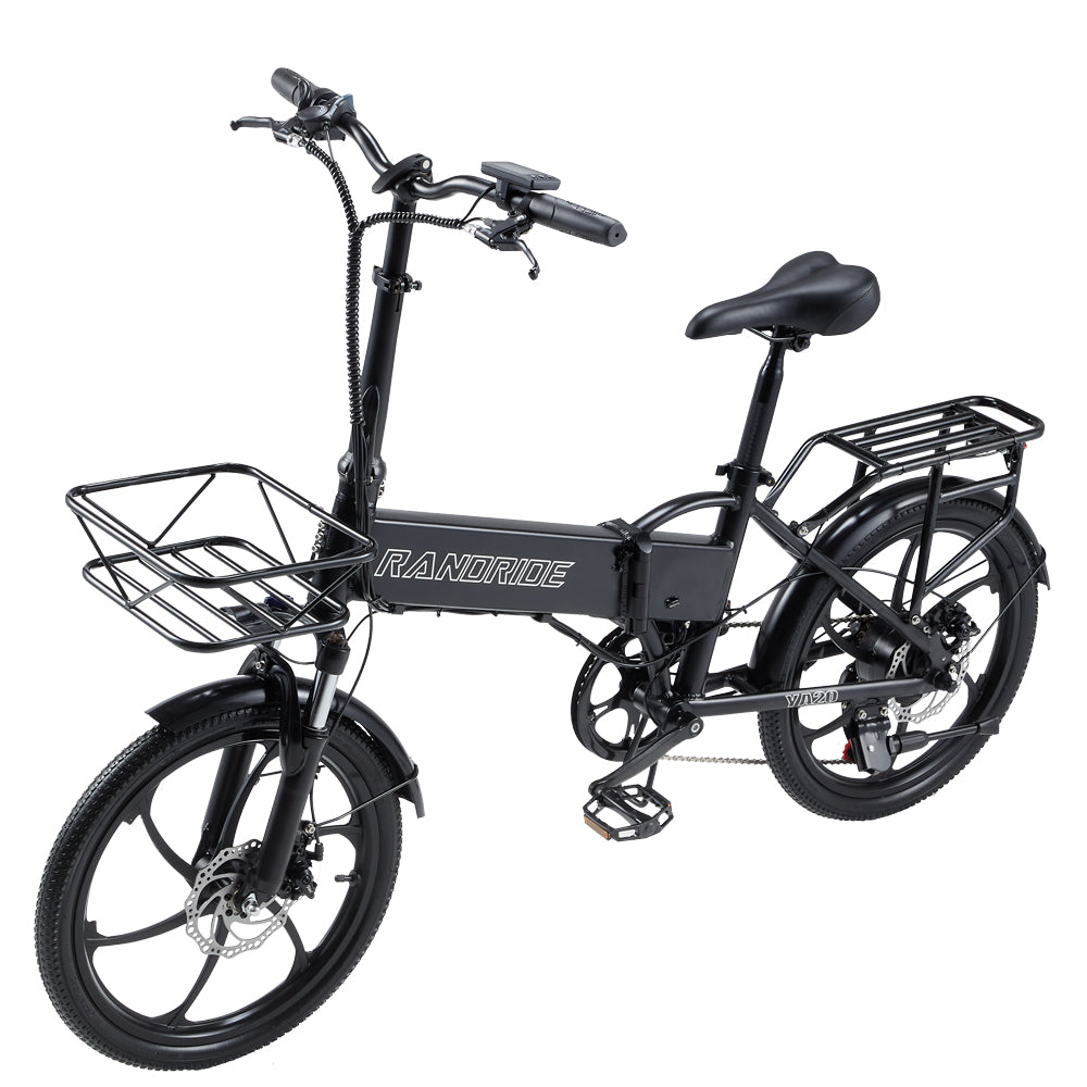 RANDRIDE YA20 20 Inch Folding ebike 12.8A battery with Disc Brake