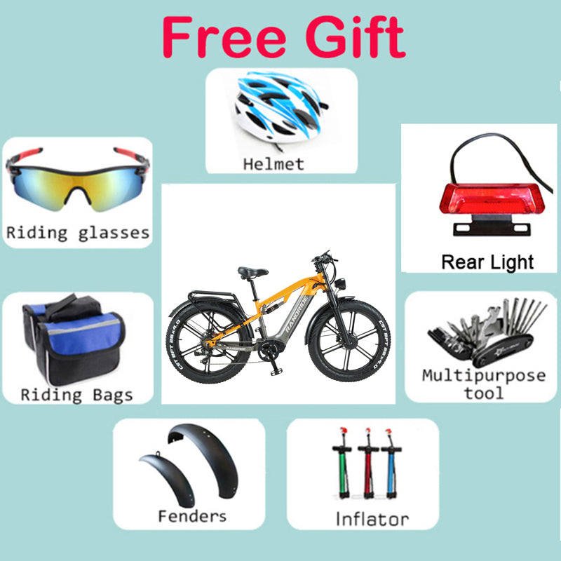 RANDRIDE YX80M PLUS Electric Bike 2000W 20Ah Mountain Bike with Hydraulic Brakes and Forks in EU Stock
