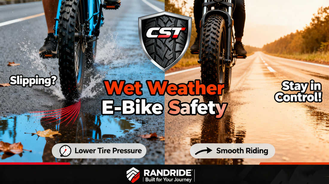 Conquer Wet & Slippery Roads: Essential Tips for Better E-Bike Grip