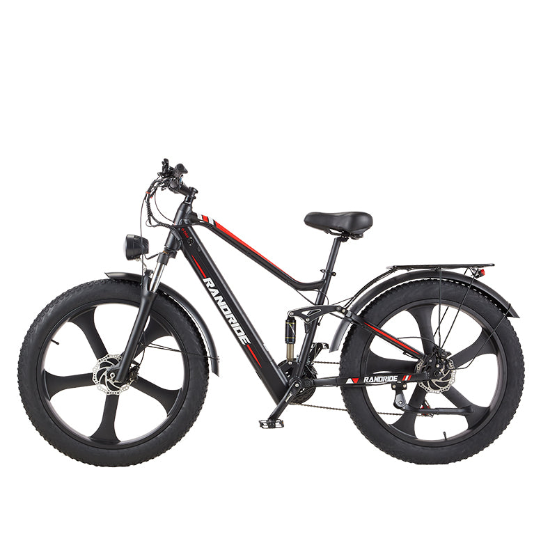 RANDRIDE YX90M: 1000W Electric Mountain Bike 48V 14Ah with SHIMANO Hydraulic Brakes