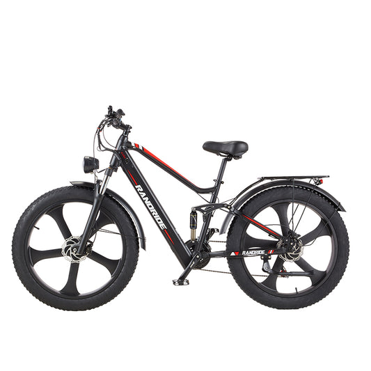 RANDRIDE YX90M: 1000W Electric Mountain Bike 48V 14Ah with SHIMANO Hydraulic Brakes