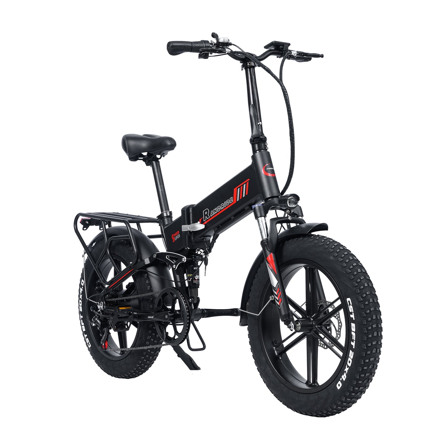 RANDRIDE Fat Tile EBIKE YX20M Folding Electric Bikes 17A Batttery Hub 1000w MOTOR Aluminum alloy frame