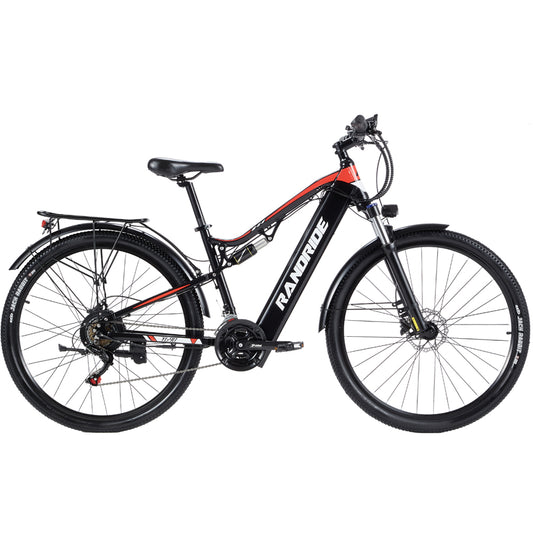 RANDRIDE YG90-29: Full Suspension Electric Mountain Bike 1000W 17Ah with SHIMANO Hydraulic Brakes 29 Inch Tire