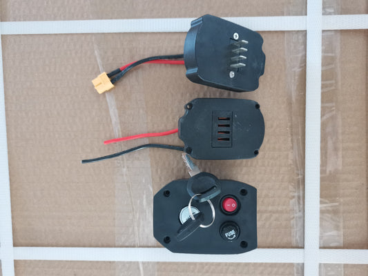 Replacement Charging/Discharging Cover Set for RANDRIDE YG90 Battery Base