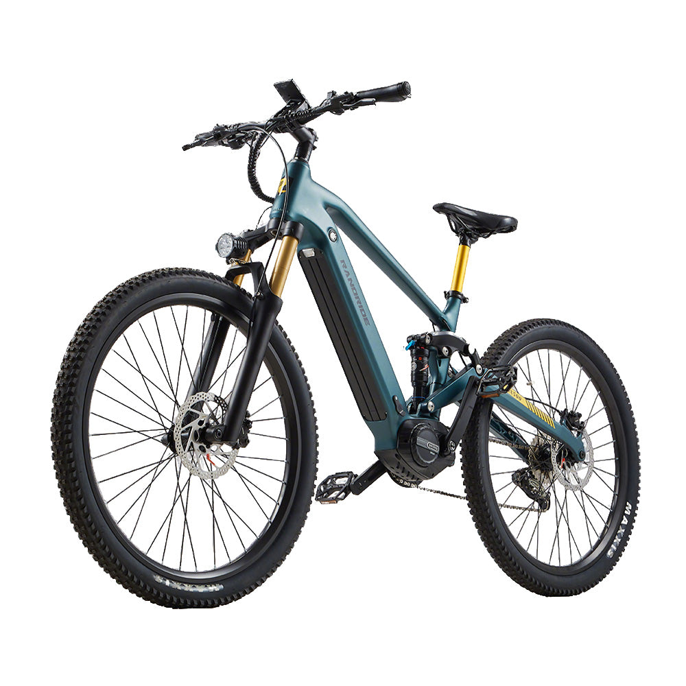 RANDRIDE MX500 Electric Mountain Bike with 500W Bafang Mid-Drive Motor/15Ah Samsung Lithium battery and Adjustable Air Suspension