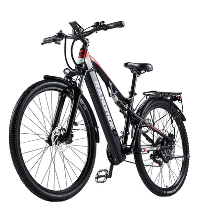 RANDRIDE YG90-29: Full Suspension Electric Mountain Bike 1000W 17Ah with SHIMANO Hydraulic Brakes 29 Inch Tire