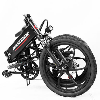 RANDRIDE YA20  20 Inch Folding ebike 12.8A battery with Disc Brake