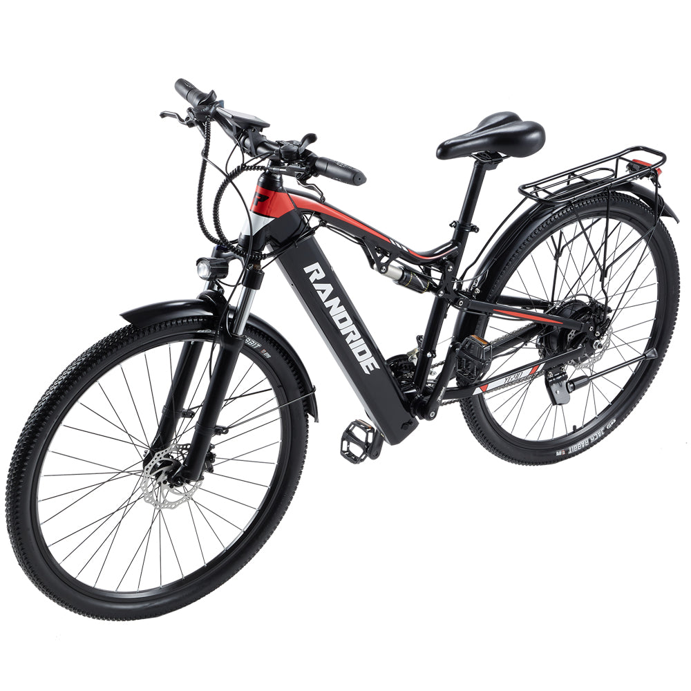 RANDRIDE YG90-29: Full Suspension Electric Mountain Bike 1000W 17Ah with SHIMANO Hydraulic Brakes 29 Inch Tire