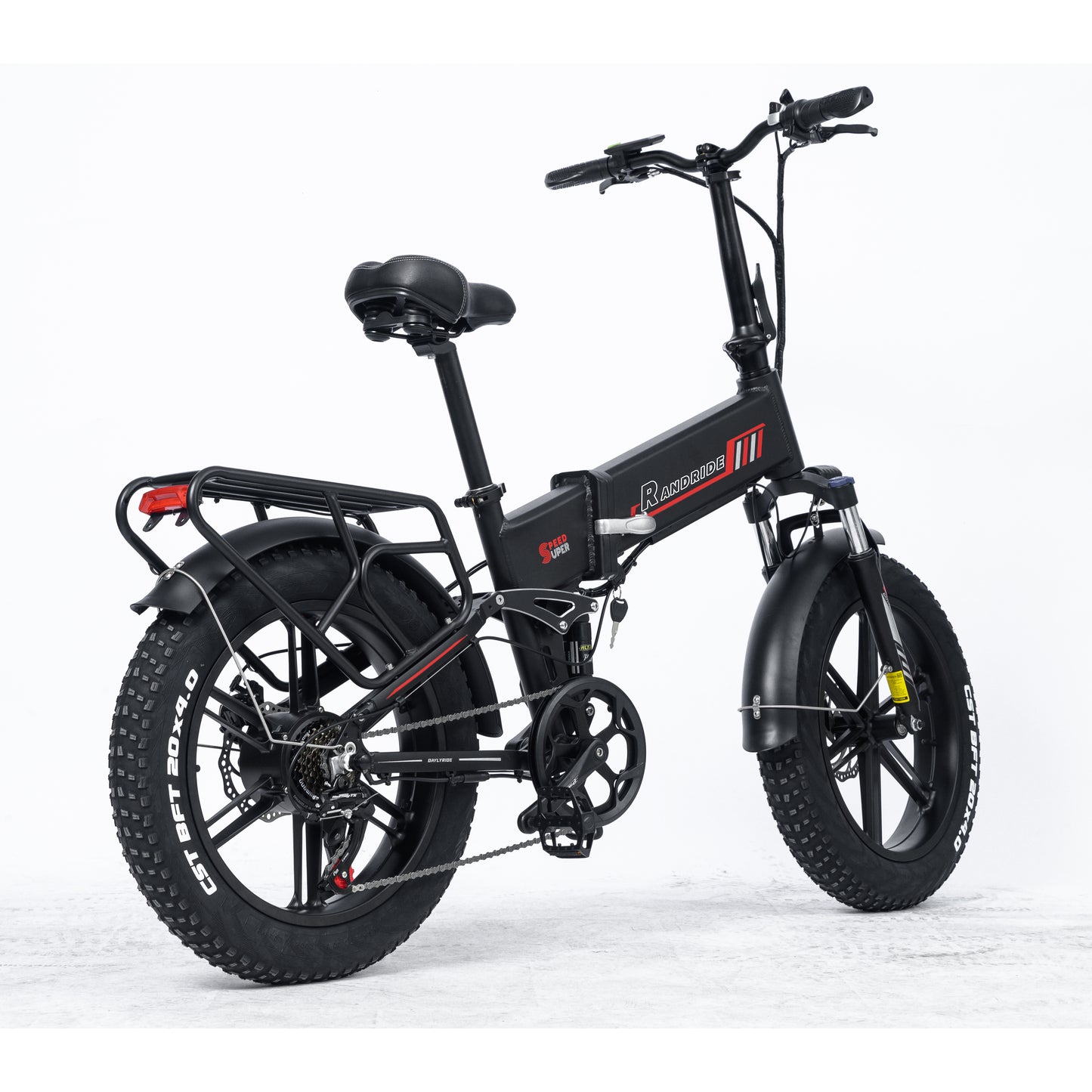 RANDRIDE Fat Tile EBIKE YX20M Folding Electric Bikes 17A Batttery Hub 1000w MOTOR Aluminum alloy frame