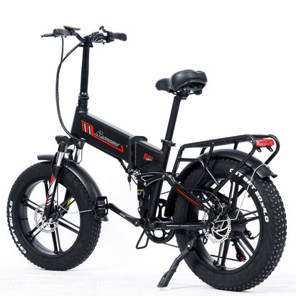 RANDRIDE Fat Tile EBIKE YX20M Folding Electric Bikes 17A Batttery Hub 1000w MOTOR Aluminum alloy frame