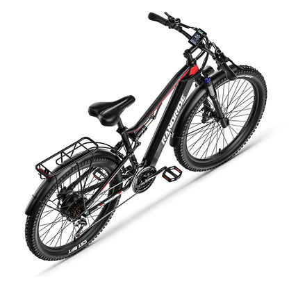 RANDRIDE YG90B: Full Suspension Electric Mountain Bike 1000W 17Ah with SHIMANO Hydraulic Brakes